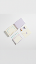 Pastel-Accented Stationery Set